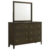 Best Furniture Outlet - Coaster - Wilkes 6-drawer Dresser and Mirror Dark Cocoa - 224423M
